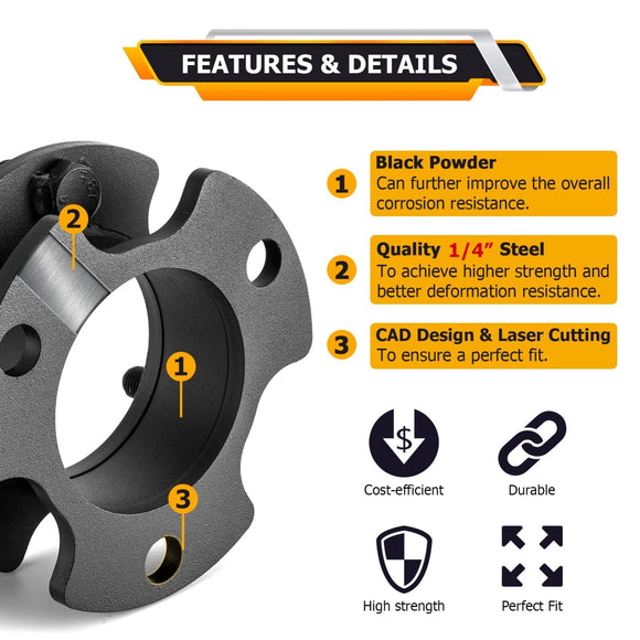 2021 - 2023 Ford Bronco 4WD Heavy Duty Steel Front & Rear 2" Suspension Lift Kit - WeiSen - 70401038