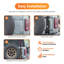 2021 - 2024 Ford Bronco Off - Road Solid Steel Tailgate High Lift Jack Carrier - WeiSen - 70107007