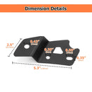 2021 - 2024 Ford Bronco Pair A - Pillar LED Cube Light Pod Mount Bracket - WeiSen - 70104035