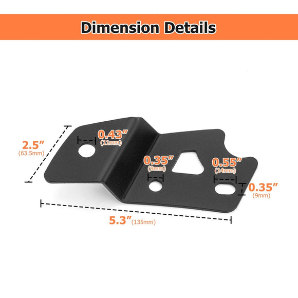 2021 - 2024 Ford Bronco Pair A - Pillar LED Cube Light Pod Mount Bracket - WeiSen - 70104035