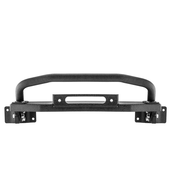 2021 - 2024 Ford Bronco Steel Front Bumper Bull Bar with Winch Frame & D - rings Bracket - WeiSen - 70306003
