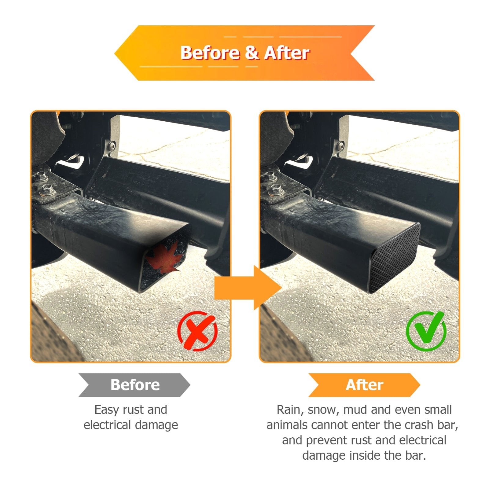 20212024 Ford Bronco 2/4 Door 4pcs Highly Sealed Crash Bar End Caps F