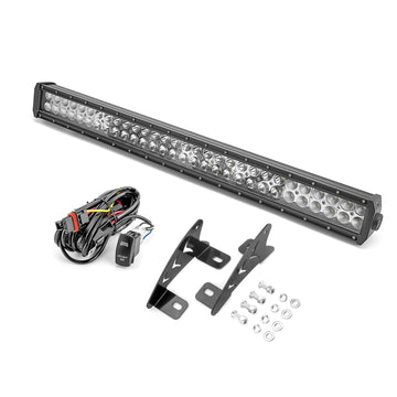 2022 - 2024 Polaris RZR Pro R 2/4 Roof 32" Straight LED Light Bar Kit - WeiSen - 80101028+70202003+80206007