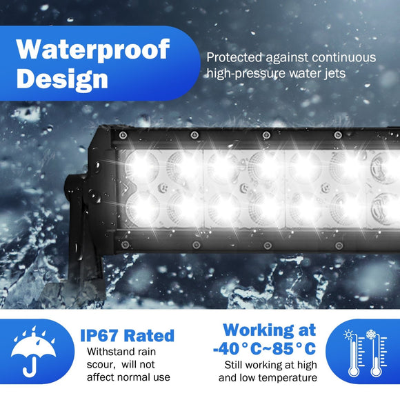 2022 - 2024 Polaris RZR Pro R 2/4 Roof 32" Straight LED Light Bar Kit - WeiSen - 80101028+70202003+80206007