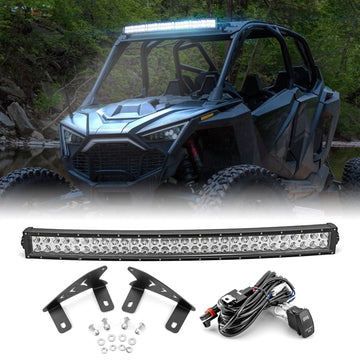 2022 - 2024 Polaris RZR Pro R Roof 32" LED Light Bar Kit w/ Pulse Busbar - WeiSen - 80101029+70202007+80206007