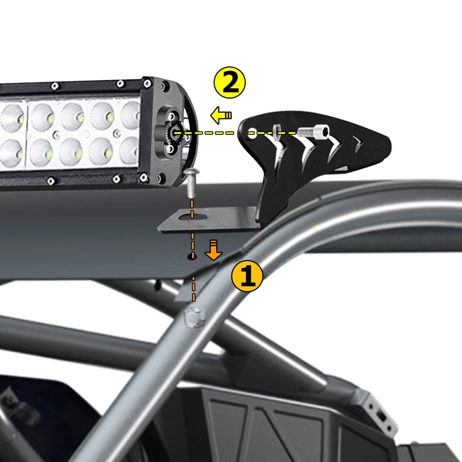 Polaris RZR PRO&PRO R Light Mount | Weisen