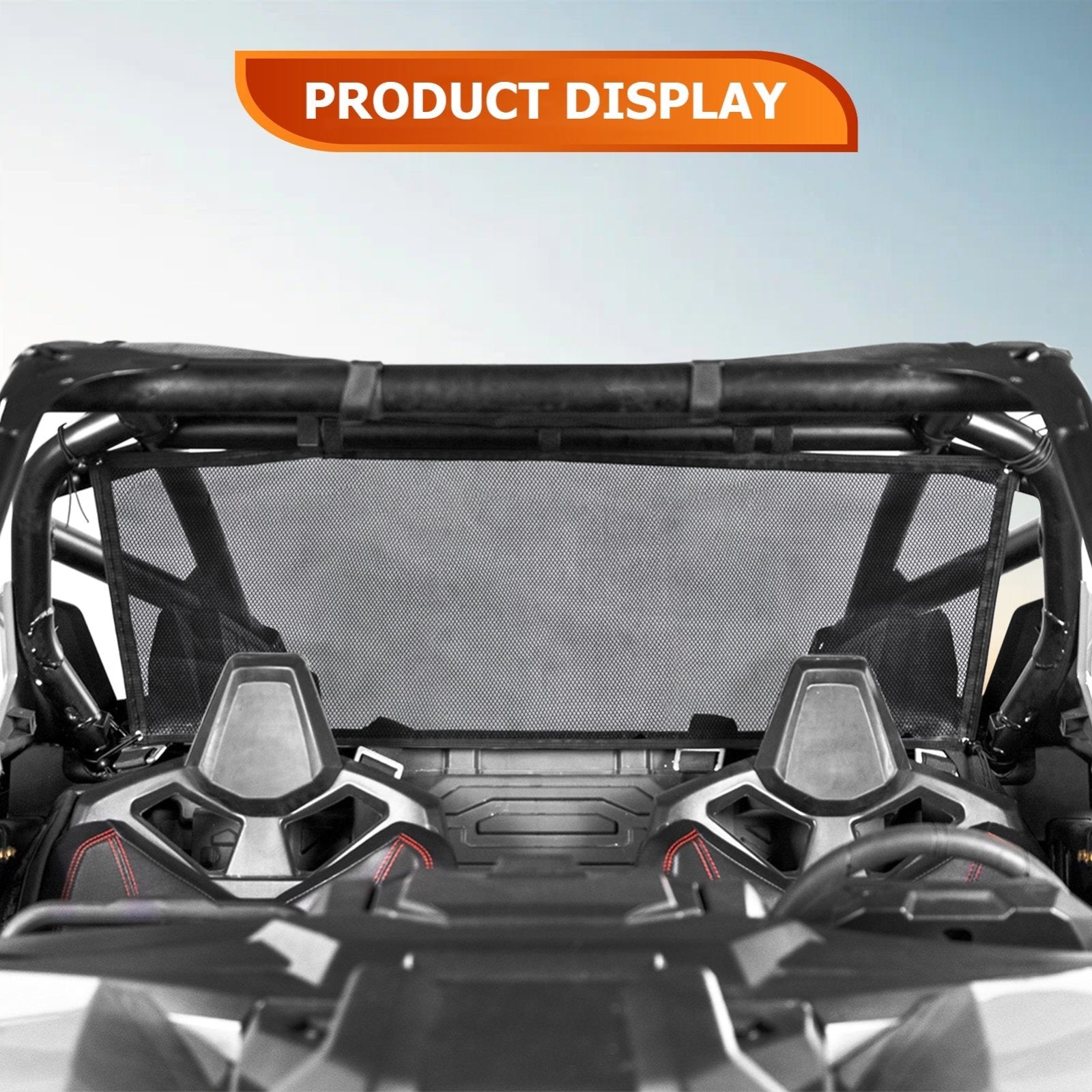 2022-2023 Polaris RZR PRO R UTV Soft Rear Window Net Sunshade Mesh - Weisen