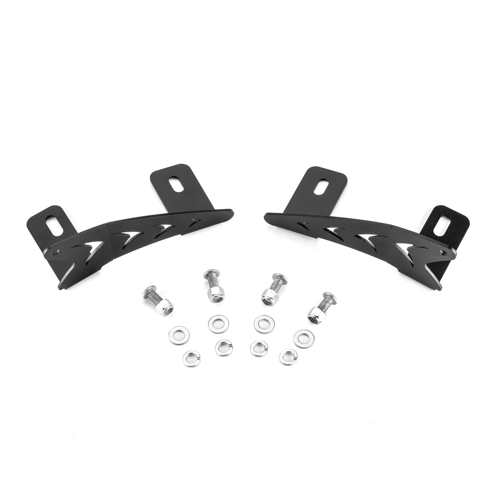 2022 - 2024 RZR Pro R / Pro R 4 Heavy Duty Steel UTV Over - Windshield 42" Curved Light Bar Mounting Brackets - WeiSen - 80101030