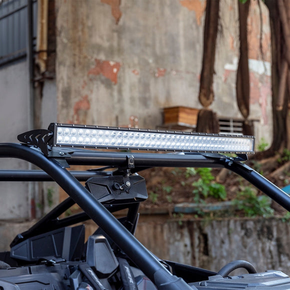 2022 - 2024 RZR Pro R / Pro R 4 Heavy Duty Steel UTV Over - Windshield 42" Curved Light Bar Mounting Brackets - WeiSen - 80101030