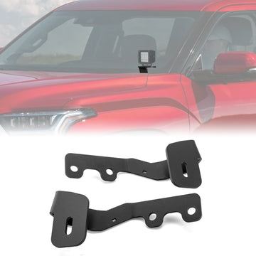 2022 - 2025 3rd Toyota Tundra Heavy Duty Steel Hood Ditch Work Light Bracket - WeiSen - 70104059