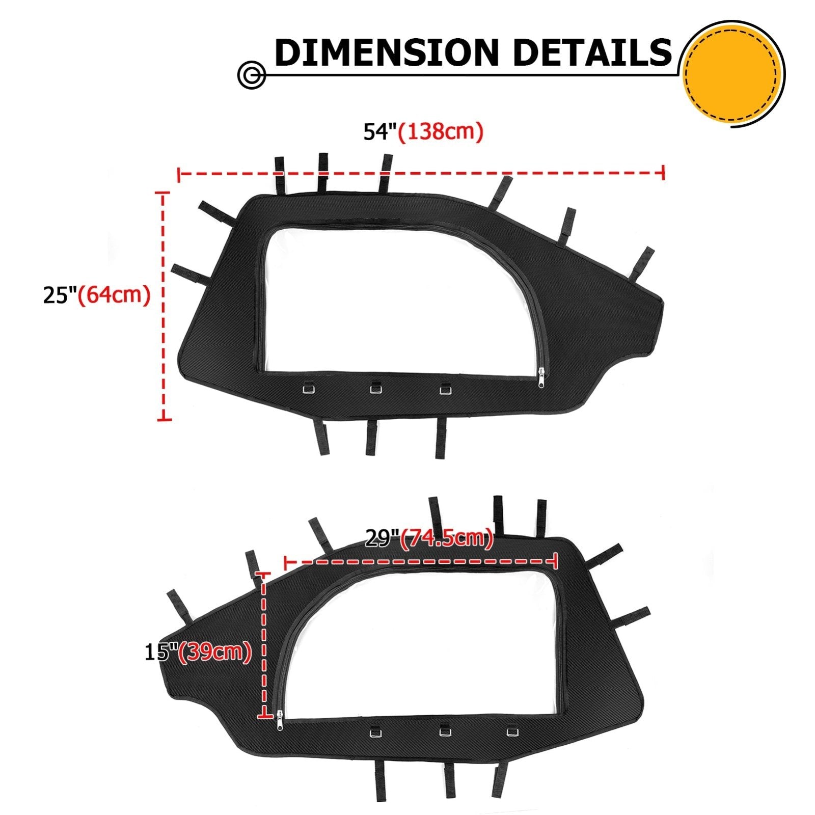 2022+ Polaris RZR Pro R 2 Seat UTV All-Weather Soft Upper Door Window ...