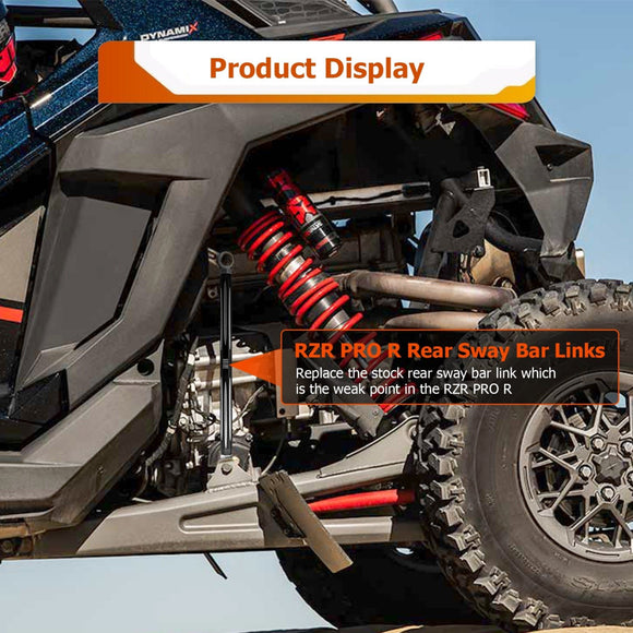 2022+ Polaris RZR Pro R 2/4 Heavy - Duty 6061 Aluminum Rear Sway Bar Links #1544145 - WeiSen - 80402005