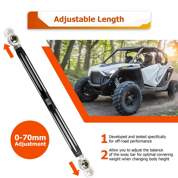 2022+ Polaris RZR Pro R 2/4 Heavy - Duty 6061 Aluminum Rear Sway Bar Links #1544145 - WeiSen - 80402005