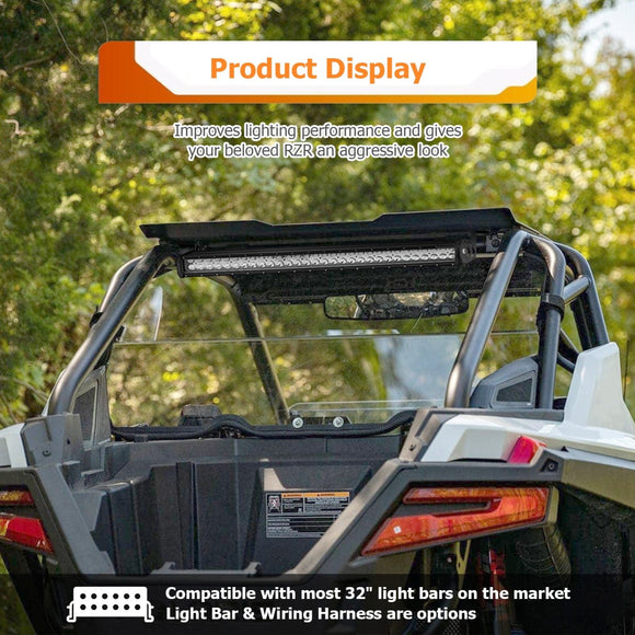 2022+ Polaris RZR Pro R 2/4 Heavy Duty Steel Rear 32" Straight LED Light Bar Mount Bracket - WeiSen - 80104010