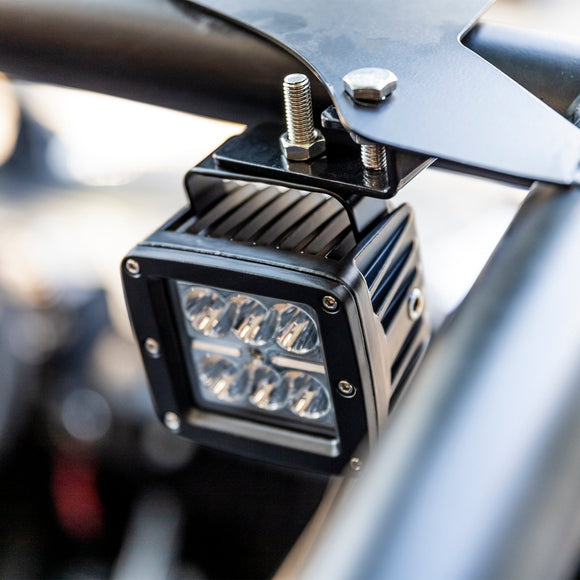 2022+ Polaris RZR Pro R 2/4 Heavy Duty Steel Rear LED Cube Light Mount Bracket - WeiSen - 80104009