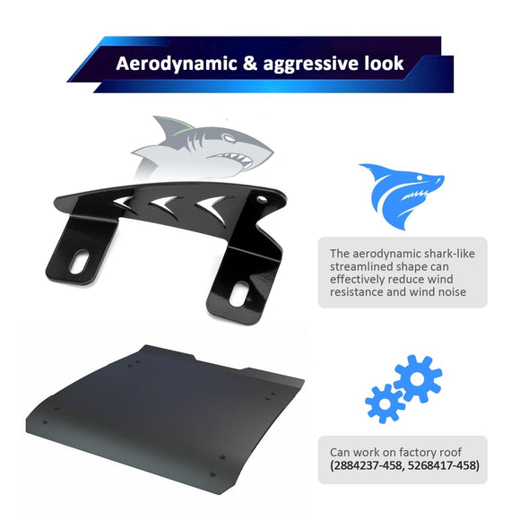 2022+ Polaris RZR Pro R 2/4 Upper Windshield 32" Straight LED Light Bar Mount Bracket - WeiSen - 80101028