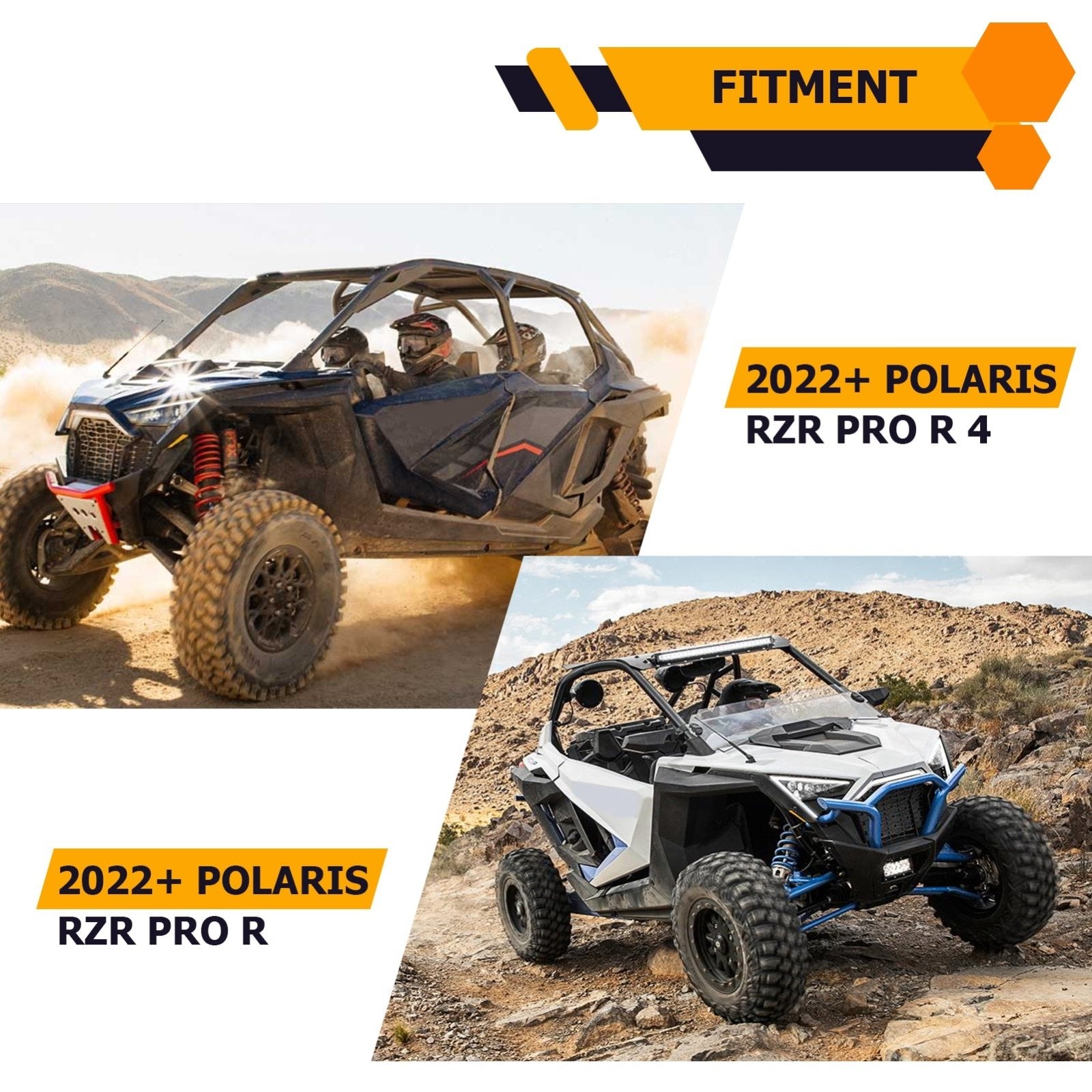 2022+ Polaris RZR PRO R 2/4 w/ Walker Evans Shocks 6061 Billet Aluminum Front & Rear 3" Lift Kit - Weisen