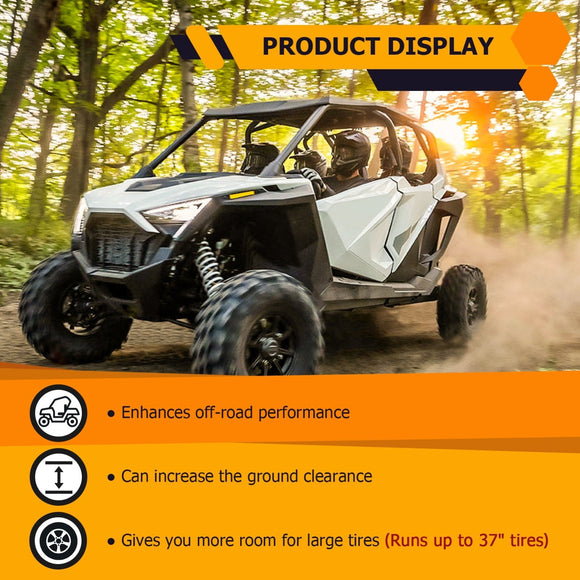 2022+ Polaris RZR PRO R 2/4 w/ Walker Evans Shocks 6061 Billet Aluminum Front & Rear 3" Lift Kit - WeiSen - 80401077