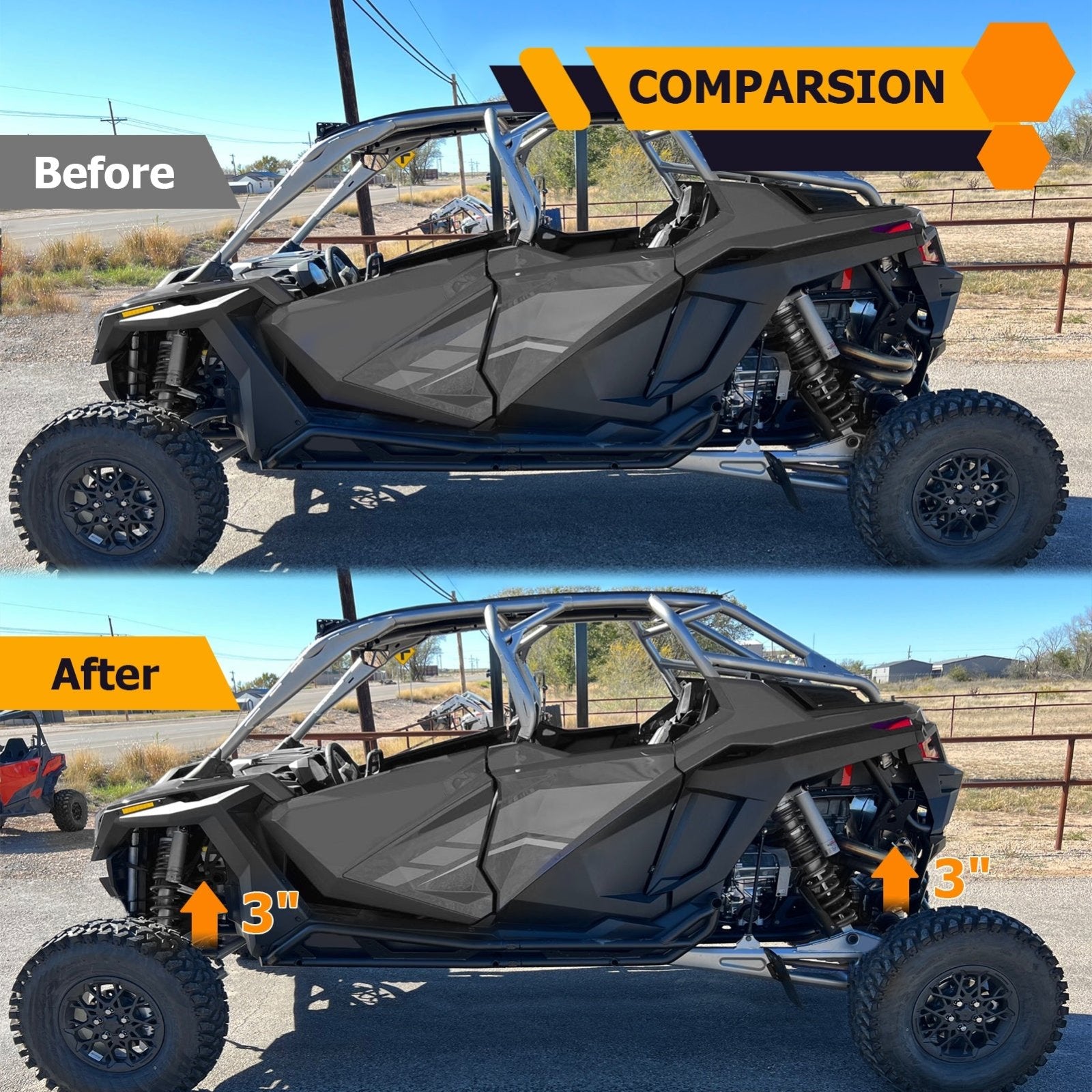 2022+ Polaris RZR PRO R 2/4 w/ Walker Evans Shocks 6061 Billet Aluminum Front & Rear 3" Lift Kit - Weisen