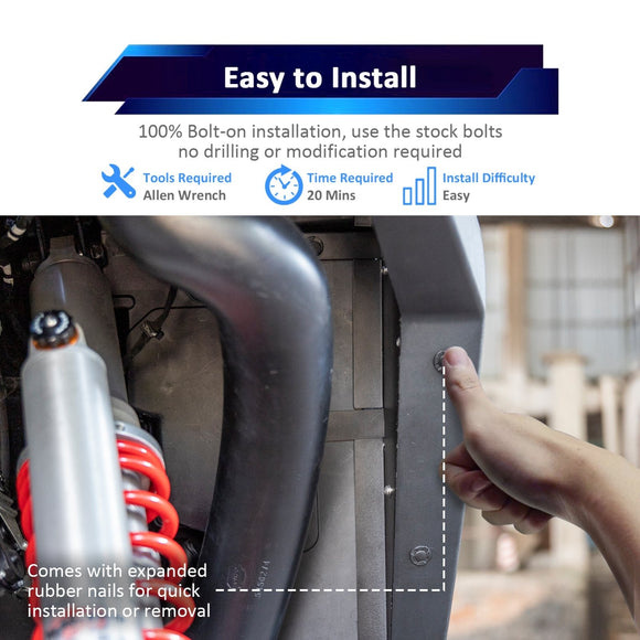 2022+ Polaris RZR PRO R / PRO R 4 Models Rear Wheel Inner Splash Fender Mud - WeiSen - 80314001