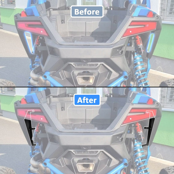 2022+ Polaris RZR PRO R / PRO R 4 Models Rear Wheel Inner Splash Fender Mud - WeiSen - 80314001