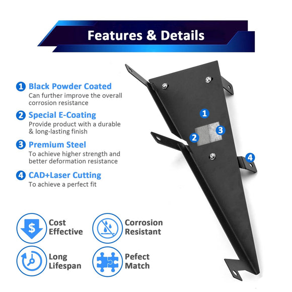 2022+ Polaris RZR PRO R / PRO R 4 Models Rear Wheel Inner Splash Fender Mud - WeiSen - 80314001