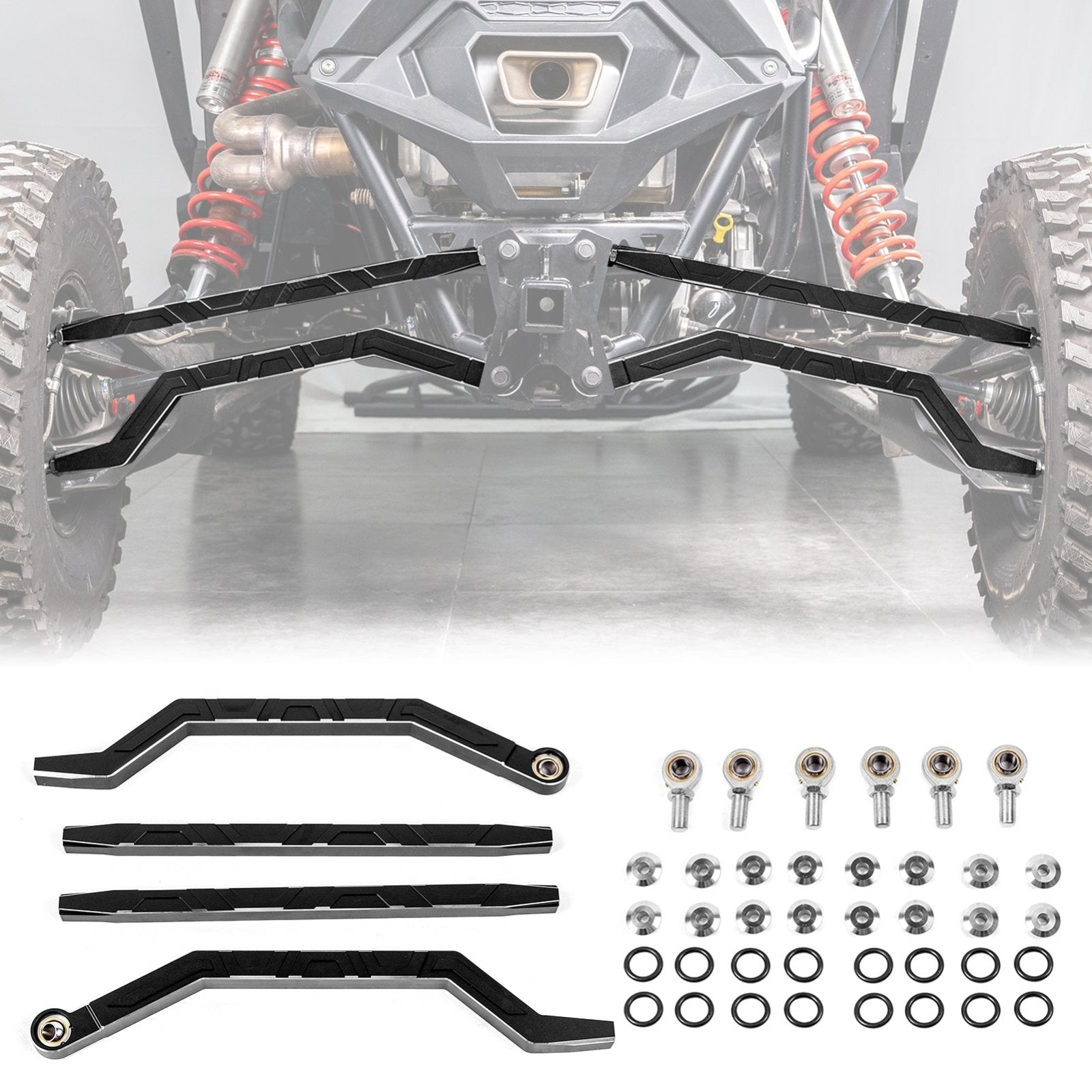 2022+ Polaris RZR Pro R / Turbo R High Clearance Billet Aluminum Rear Radius Rods - WeiSen - 80406001