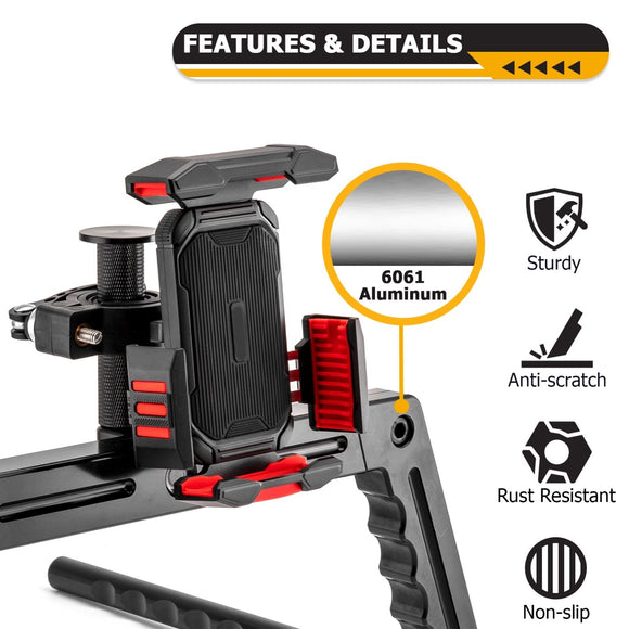 2022+ Polaris RZR PRO XP Turbo R Pro R CNC 6061 Aluminum UTV Front Passenger U - Grab Handle - WeiSen - 80302005