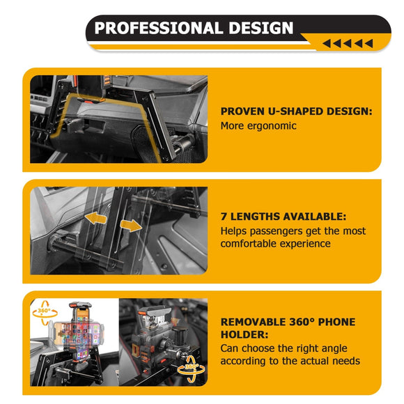 2022+ Polaris RZR PRO XP Turbo R Pro R CNC 6061 Aluminum UTV Front Passenger U - Grab Handle - WeiSen - 80302005