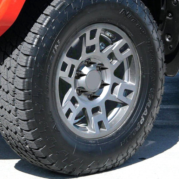 20x Black 14x1.5 Spike Lug Nuts for Chevrolet Silverado 1500 Sierra 1500 Tahoe Suburban - WeiSen - 70308001