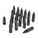 20x Black 14x1.5 Spike Lug Nuts for Chevrolet Silverado 1500 Sierra 1500 Tahoe Suburban - WeiSen - 70308001