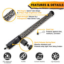 2Pcs 2FT Spiral RGB LED Whip Light w/ Flags for UTV ATV Truck | Bluetooth&Remote Control - WeiSen - 80204006