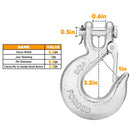 2Pcs 3/8" Winch Clevis Slip Hook Forged Steel for 8000 - 12000 Lbs Cable Rope - WeiSen - 80310015*2