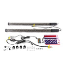 2Pcs 3FT Spiral RGB LED Whip Light w/ Flags for UTV ATV Truck | Bluetooth&Remote Control - WeiSen - 80204007