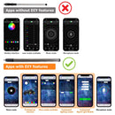 2Pcs 3FT Spiral RGB LED Whip Light w/ Flags for UTV ATV Truck | Bluetooth&Remote Control - WeiSen - 80204007