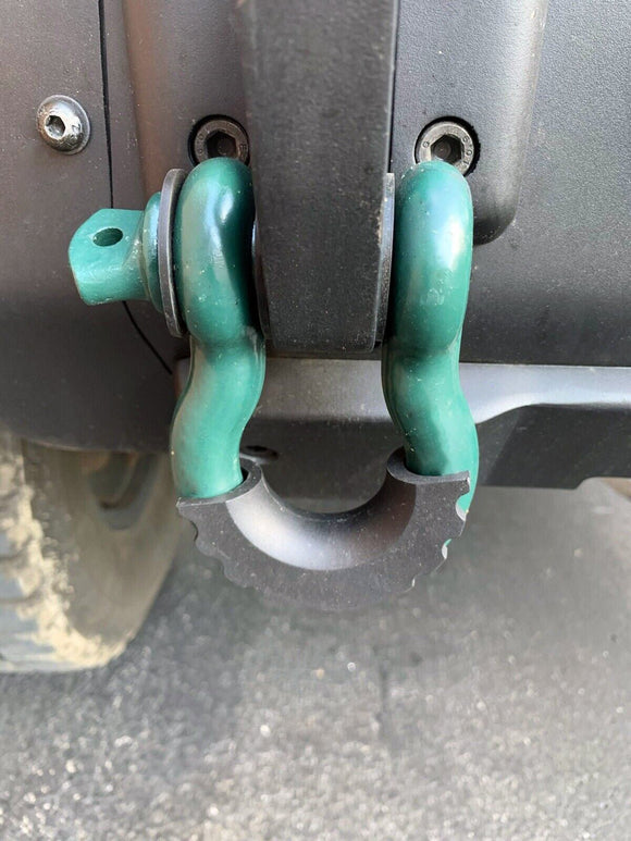 2x Black Silicone Isolators + 8x Rubber Washers Fit 3/4" D - Ring Shackle 7/8" Pin - WeiSen - 70304015