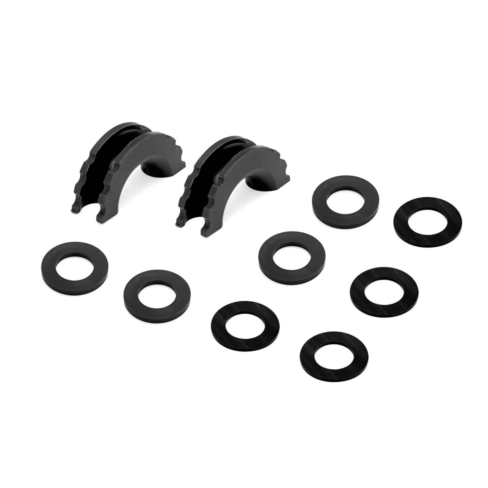 2x Black Silicone Isolators + 8x Rubber Washers Fit 3/4" D-Ring Shackle 7/8" Pin - Weisen