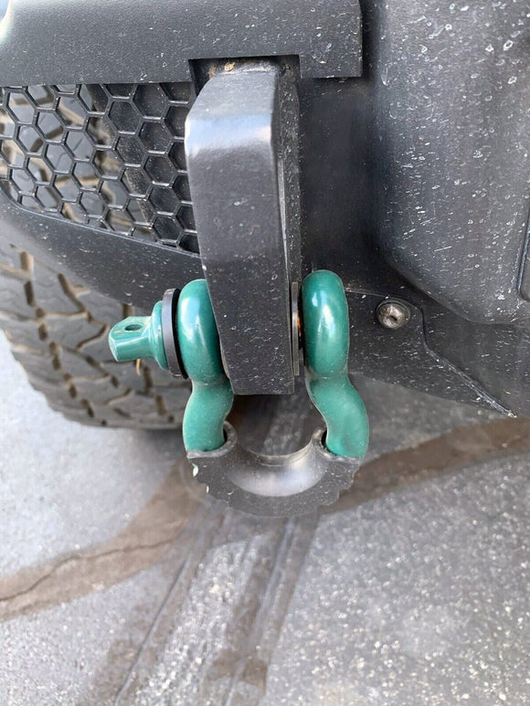 2x Black Silicone Isolators + 8x Rubber Washers Fit 3/4" D - Ring Shackle 7/8" Pin - WeiSen - 70304015