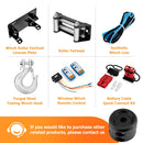 3/8" Winch Clevis Slip Hook & Winch Rubber Stopper Set for UTV SUV Jeep Truck Trailer - WeiSen - 80310012+80310015