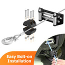 3/8" Winch Clevis Slip Hook & Winch Rubber Stopper Set for UTV SUV Jeep Truck Trailer - WeiSen - 80310012+80310015