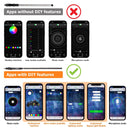 3FT RGB LED Whip Light w/ Flags for UTV ATV | Wireless Remote Control & Bluetooth App Control & 366 Modes - WeiSen - 80204002