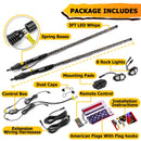 3FT RGB LED Whip Lights & Rock Lights Combo Kit for UTV ATV | Wireless Remote Control & Bluetooth App Control - WeiSen - 80204004