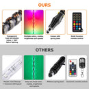 3FT RGB LED Whip Lights & Rock Lights Combo Kit for UTV ATV | Wireless Remote Control & Bluetooth App Control - WeiSen - 80204004