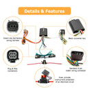 4 - Pin Trailer Wiring Harness w/ Plug & Play Connector for 2021 - 2025 Ford Bronco Sport - WeiSen - 70206021