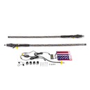 4FT RGB LED Whip Light w/ Flags for UTV ATV | Wireless Remote Control & Bluetooth App Control & 366 Modes - WeiSen - 80204003
