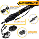 4FT RGB LED Whip Lights & Rock Lights Combo Kit for UTV ATV | Wireless Remote Control & Bluetooth App Control - WeiSen - 80204005