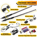 4FT RGB LED Whip Lights & Rock Lights Combo Kit for UTV ATV | Wireless Remote Control & Bluetooth App Control - WeiSen - 80204005