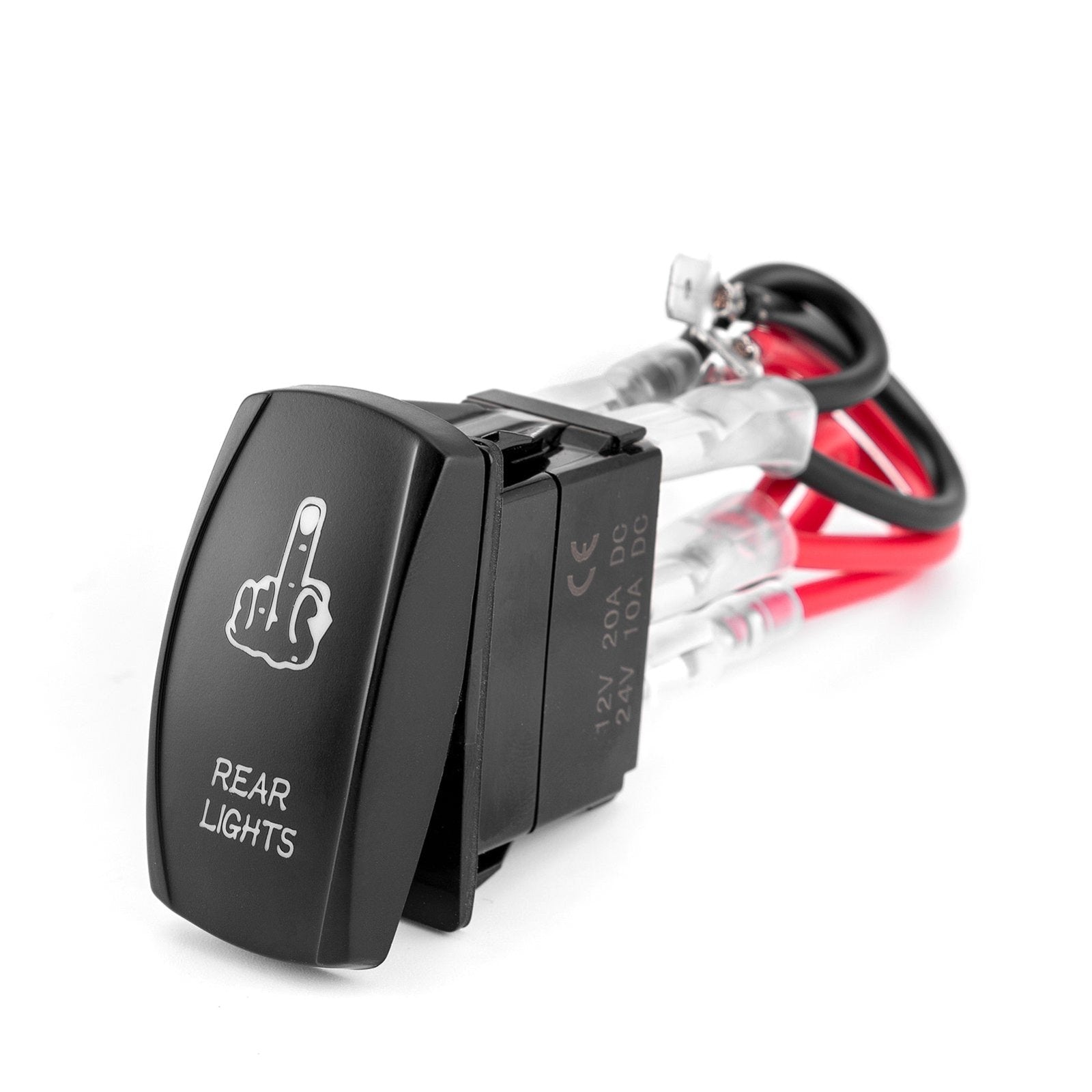 Rear Rocker Switch 5 Pin On-Off Rear Lights Rocker Switch Universal for Trucks Cars Boats ...