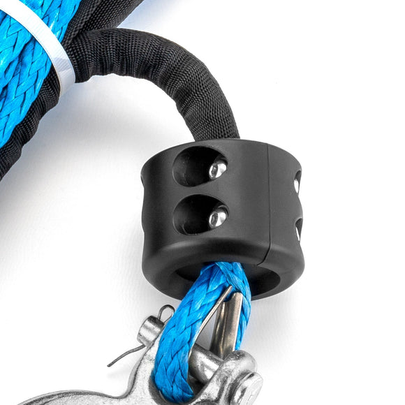 5/16" x 50' 8500LBs Synthetic Winch Rope + Hook + Stopper for ATV UTV SUV Truck Winch - WeiSen - 80310010+80310012+80310015