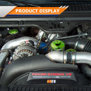 6061 Aluminum Oil Fuel Fill Filter Cap Kit for 2003 - 2007 Ford Powerstroke 6.0L F250/F350 Super Duty - WeiSen - 70507001